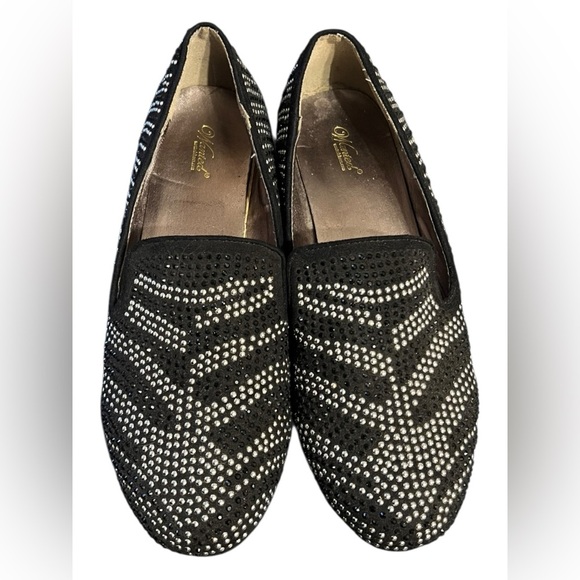 Wanted Black Rhinestone Loafers – Size 10 - Picture 7 of 10